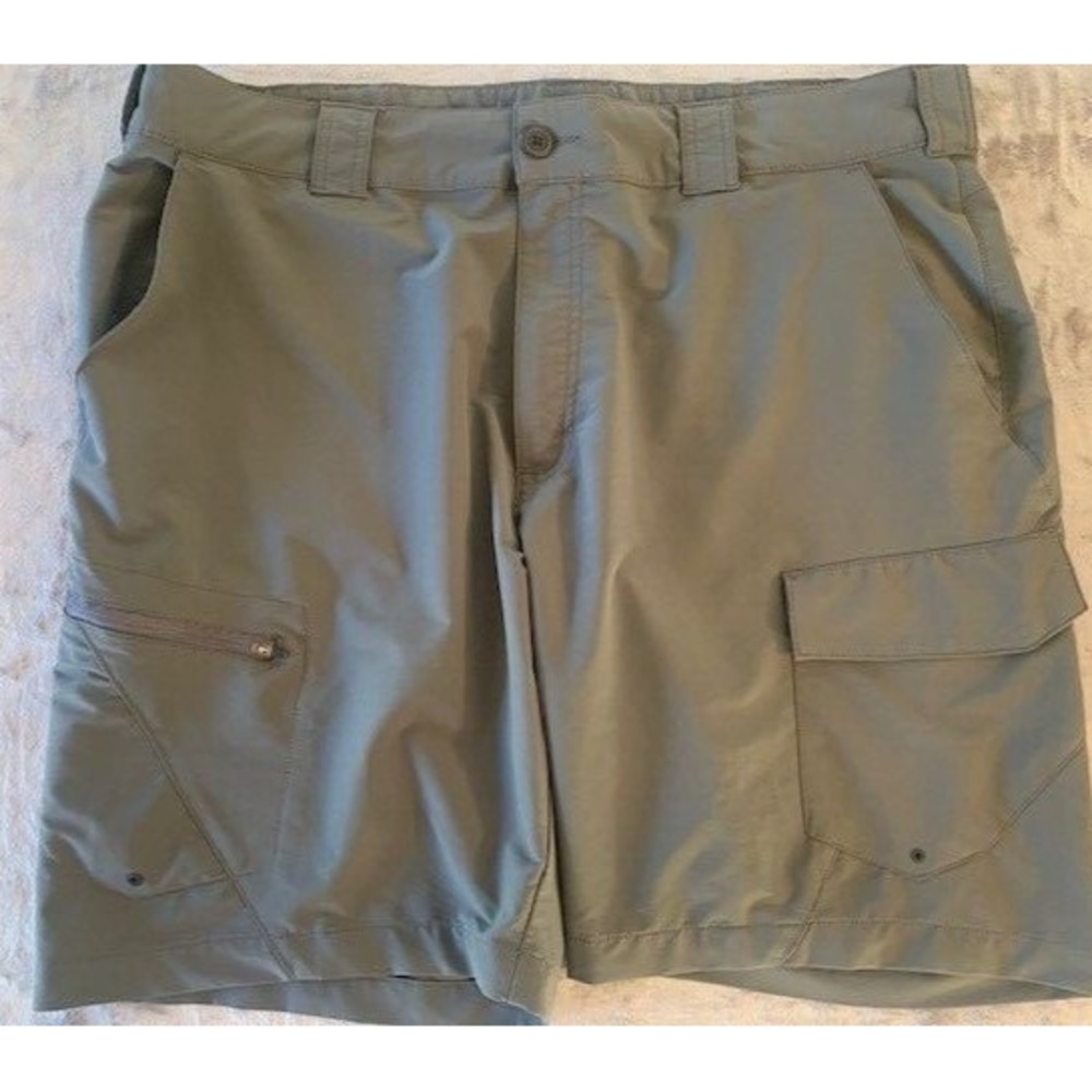 World Wide Sportsman Mens Olive Green Cargo Fishing Shorts Size 40‎ Quick Dry